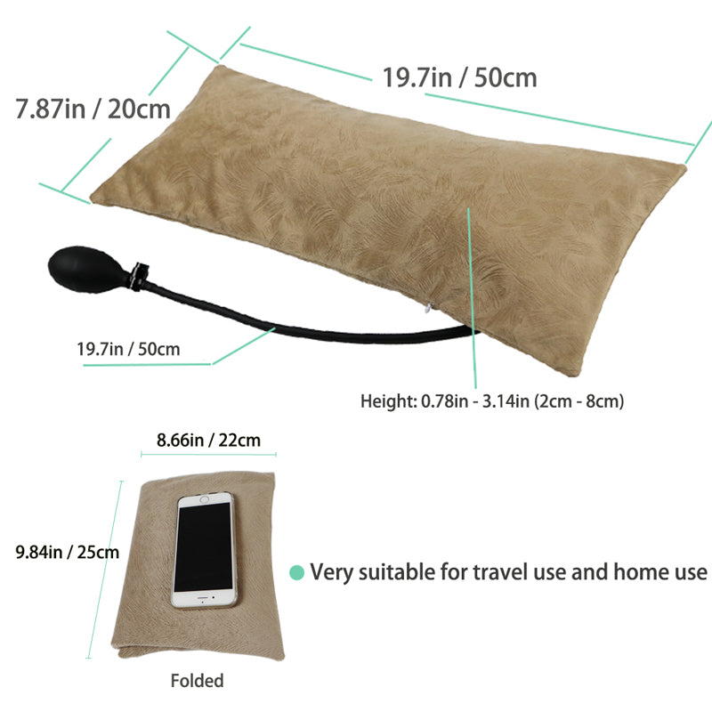 Lumbar Pillow for Sleeping, Adjustable Height 3D Air Mesh Back