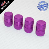 Universal Aluminum Auto Car Wheels Tire Valves Dust Stems Air Caps - Purple