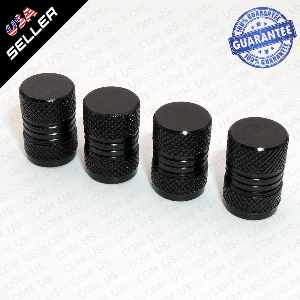 Universal Aluminum Auto Car Wheels Tyre Tire Valves Dust Stems Air Caps - Black - US85.COM