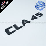 ABS CLA 45 Emblem 3D Matte Black Trunk Logo Badge Decoration AMG Modified