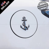 Black 3D Pirate Ship Anchor Emblem Badge Decal Car Stickers Truck Decoration