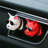 1Pcs Bulldogs Car Air Freshener Automobile Interior Perfume Vents Clip Fragrance Decoration Bull-dogs Ornaments Car Styling Accessories