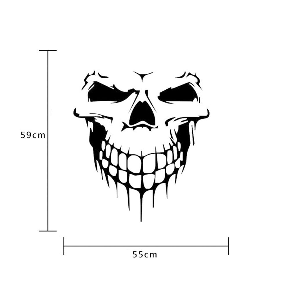 SKULL DECAL GRAPHIC MOTORCYCLE WINDSCREENS SURFBOARD CAR TRUCK RV