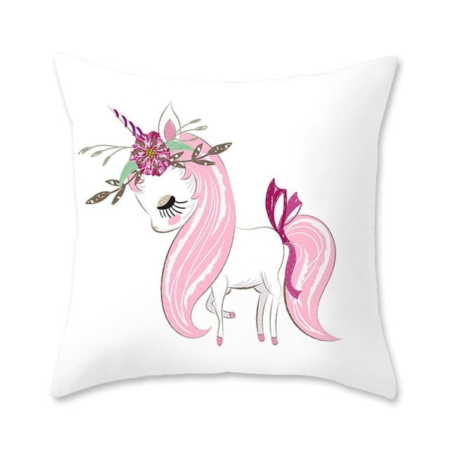 Unicorn Cushion Cover 45x45cm Unicorn Pillow Case