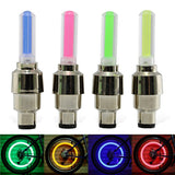 2PCS LED Light For Tire Valve CapFlash Spoke Neon Lamp Auto Car Wheel Motocycle Bike Tire Valve Cap