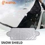 Universal Car Front Windshield Cover for Auto Sunshade or Snow Ice Protection Cover Winter Summer (150x70 / 190 x 120cm)  Windshield Shield