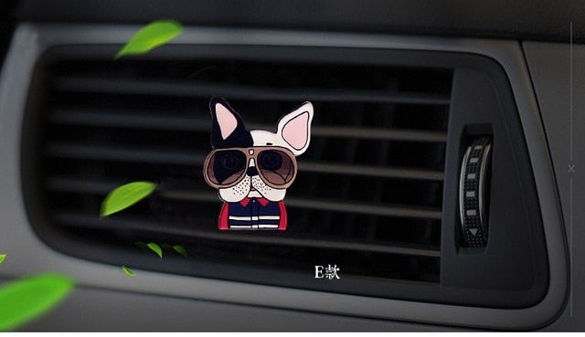 Cute Dog Style Acrylic Air Freshener  Perfume Clip Auto Interior Smell Accessories