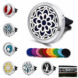 Car Air Freshener Perfume Diffuser Clip w/ Free 10pcs Perfume pad for Auto Vent Freshener Essential Oil Perfume Locket