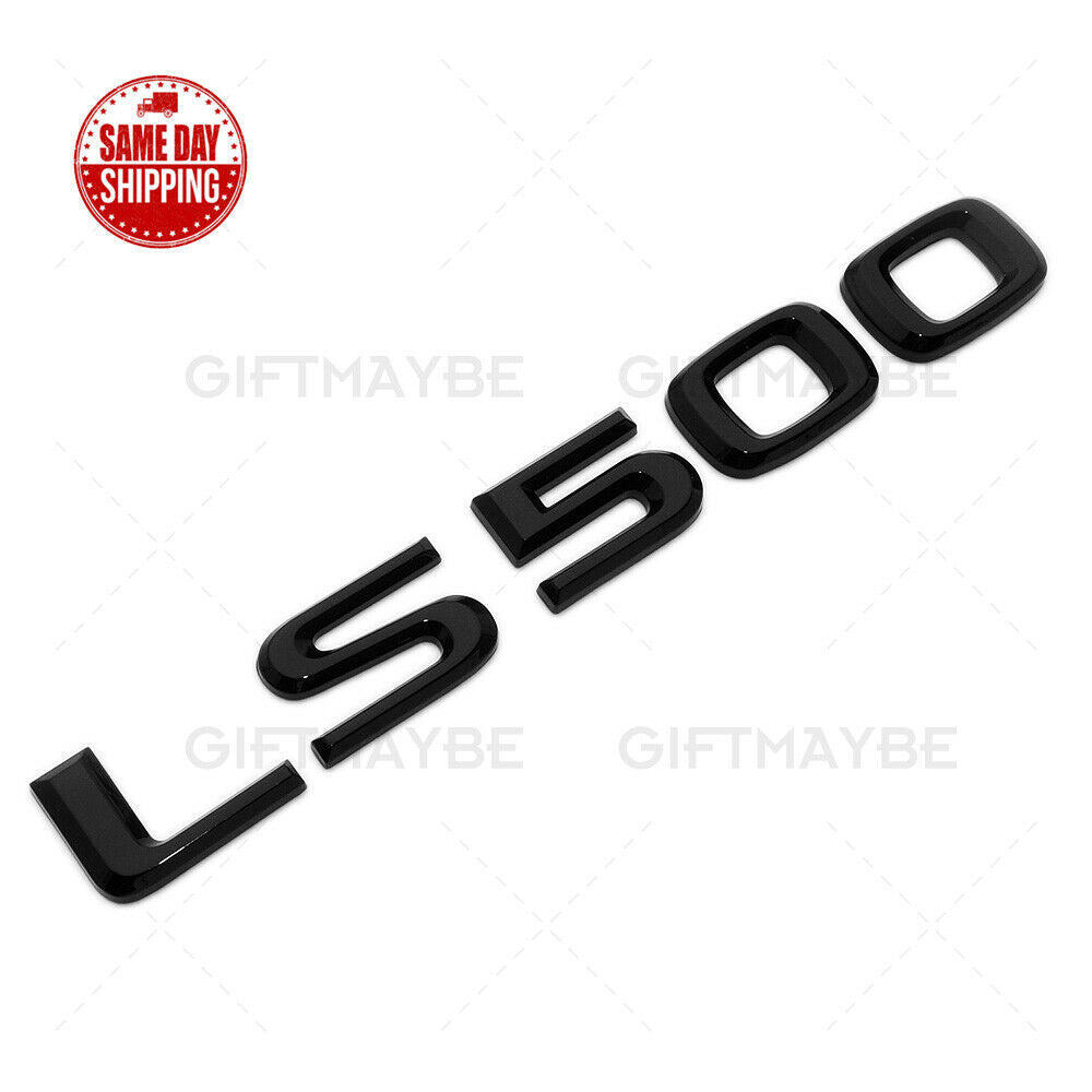 For Lexus Rear Turnk Lid Gloss Black LS 500 Letter Logo Badge Emblem Car Replace