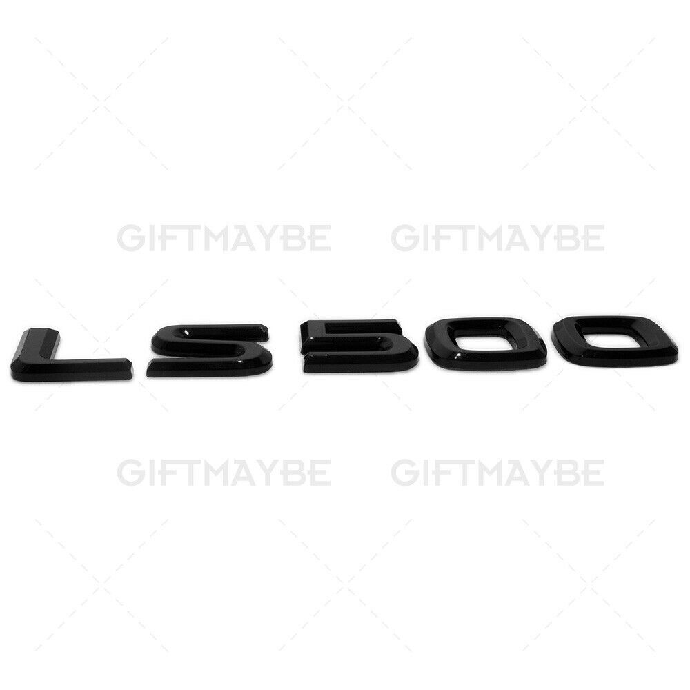 For Lexus Rear Turnk Lid Gloss Black LS 500 Letter Logo Badge Emblem Car Replace